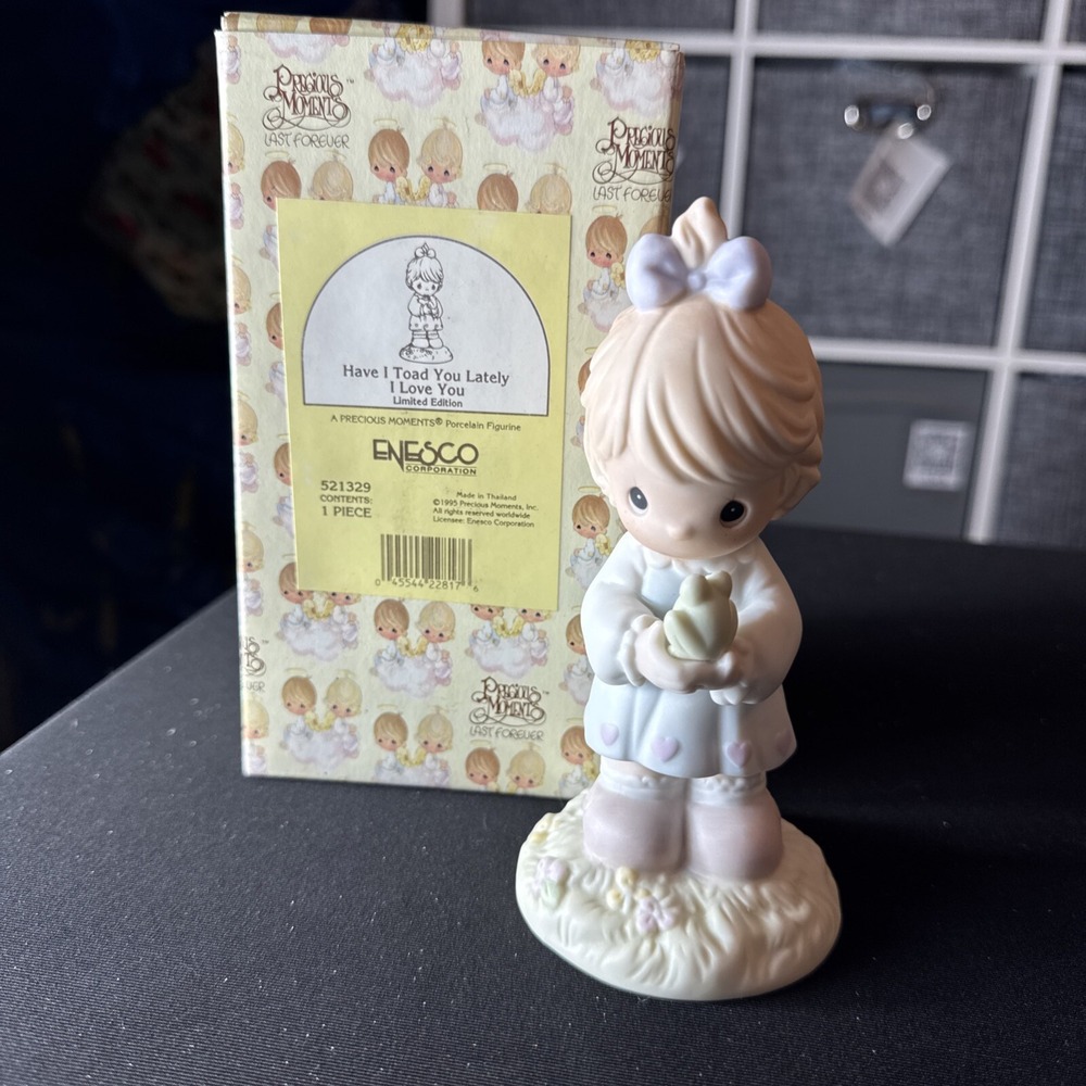 1995 Precious Moments "Have I Toad You Lately I Love You" 521329 Ltd Edition NIB